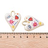 Rack Plating Alloy Enamel Pendants FIND-C050-09G-02-3