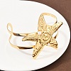 304 Stainless Steel Cuff Bangles for Women LS-BJEW-A049-04E-G-2