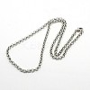 Tarnish Resistant Rolo Chain Necklace for Men LS-NJEW-F027-14-3.5mm-1