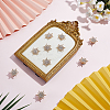 10Pcs Alloy Rhinestone Lapel Pin Backs for Backpack Clothes JEWB-HY0001-63LG-4