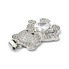 Brass Micro Pave Cubic Zirconia Pendants ZIRC-F137-01P-3