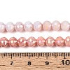 Anti-Tarnish Electroplate Glass Beads Strands GLAA-N056-6mm-07-2