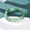 Natural Green Aventurine Faceted Beaded Stretch Bracelets for Women BJEW-K251-07E-2