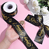 Word Happy Birthday Polyester Ribbons OCOR-WH0082-512-3