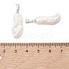 Natural Baroque Keshi Pearl Pendants PALLOY-JF05417-3