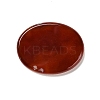 24H Carved Natural Carnelian Flat Oval Pocket Palm Stones DIY-XCP0003-62-3