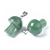 Natural Green Aventurine Pendants G-N0325-10G-3