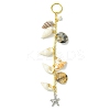 Shell Hair Accessories Chain Clips for Woman Girls OHAR-AB00005-2