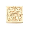 Golden Tone Wax Seal Brass Stamp Heads AJEW-U008-02G-19-2
