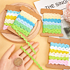 4 Cards 2 Styles  Polyester Wavy Fringe Trim Ribbon DIY-GF0009-48D-3