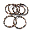 Natural Alashan Agate Round Beads Stretch Bracelets for Women BJEW-Z158-03M-04-4