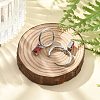 304 Stainless Steel Micro Pave Cubic Zirconia Hoop Earrings STAS-R004-06P-01-3
