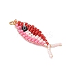 Glass Seed Beads Pendants PALLOY-MZ00908-4