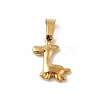 Animal Theme 304 Stainless Steel Pendants STAS-B167-27A-G-1