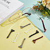 12Pairs 4 Colors Silicone Glasses Ear Grips AJEW-GF0005-60-5