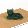 Natural Gemstone Cat Display Decorations WG85528-09-1