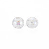 Transparent Crackle Acrylic Beads MACR-S373-66-L06-2