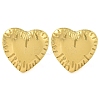 Ion Plating(IP) 304 Stainless Steel Stud Earrings for Women EJEW-S227-40G-1