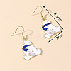 Zinc Alloy Enamel Dangle & Drop Earrings FS-WGC3D93-14-1