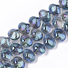Electroplate Glass Beads Strands X-EGLA-S189-002B-01-1