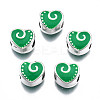 Alloy Enamel European Beads MPDL-T005-002-RS-2