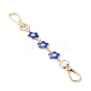 Alloy Enamel Evil Eye Flower Link Bag Strap FIND-YW00004-1