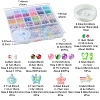 DIY Round & Flat Round with Letters Acrylic & Resin Bracelets Jewelry Making Kits DIY-FS0007-44-4
