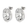 Non-Tarnish 304 Stainless Steel Stud Earrings EJEW-R157-12P-1