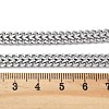 304 Stainless Steel Wheat Chain Necklaces for Women NJEW-U019-01P-5