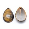 Natural Tiger Eye Pendants G-E490-J-01-2
