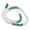 Electroplate Glass Beads Strands EGLA-D300-06-6mm-19-2