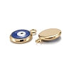 Brass Enamel Charms KK-C223-16G-03-3