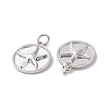 Rack Plating Brass Charms KK-C004-04P-3