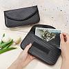 Carbon Fiber Key Car Wallets Car Bag Key Purse Pouch AJEW-WH0029-36-3