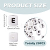 20Pcs Food Grade Eco-Friendly Silicone Beads SIL-TADJ0001-02E-2