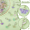 60Pcs 6 Colors Glass Pendant HJEW-PH01915-4