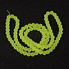 Baking Paint Transparent Glass Bead Strands LS-GLAA-S031-8mm-30-3