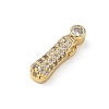 Brass Micro Pave Cubic Zirconia Pendants KK-A300-02G-I-2
