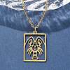 304 Stainless Steel Necklace NJEW-D330-01G-04-5