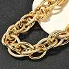 Punk Hiphop Styles Alloy Rope Chain Necklaces for Men NJEW-K391-01G-2