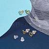 2 Pairs Hollow Heart 925 Sterling Silver Stud Earrings EJEW-BBC0001-33G-4