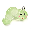 Luminous Transparent Resin Pendants RESI-E056-03P-02-2