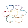 7Pcs 7 Style Alloy Chakra Link Bracelets Set BJEW-JB10017-1