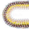 7 Strands 7 Colors Transparent Electroplate Glass Beads Strands EGLA-TA0013-09-1