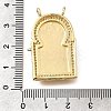 Brass Micro Pave Cubic Zirconia Pendants KK-Z125-26G-3