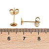 304 Stainless Steel Stud Earring Findings STAS-D389-03C-G-3