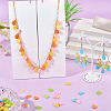 150Pcs 5 Colors Spray Painted Natural Freshwater Shell Teardrop Charms SHEL-TA0001-23-7