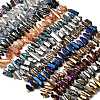 Electroplated Natural Quartz Crystal Beads Strands G-F800-B-1