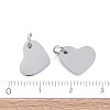 Anti-Tarnish 304 Stainless Steel Stamping Blank Tag Charms STAS-I311-19P-4