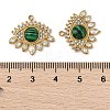 Synthetic Malachite Eye Pendants STAS-P380-24G-02-3